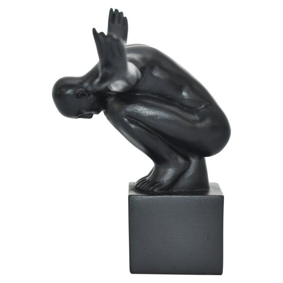 Adam & Friends Home Decor Take-A-Bow Man Sculpture | 1-Piece | Black - Picture 2 of 7